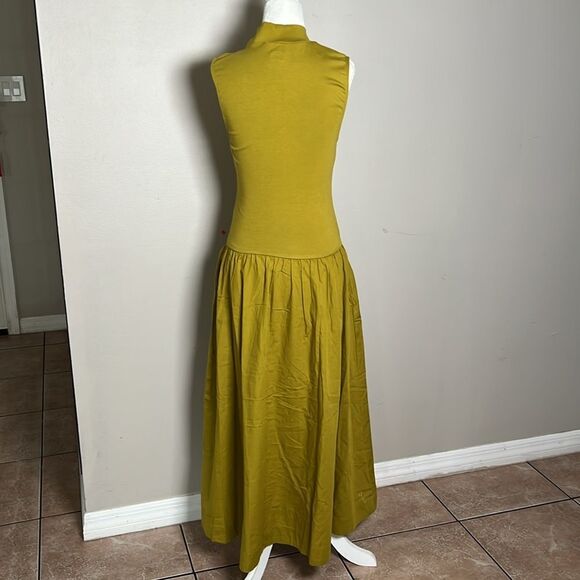 NWOT Free People Free-Est Midi Dress Avocado Oil - Picture 3 of 9